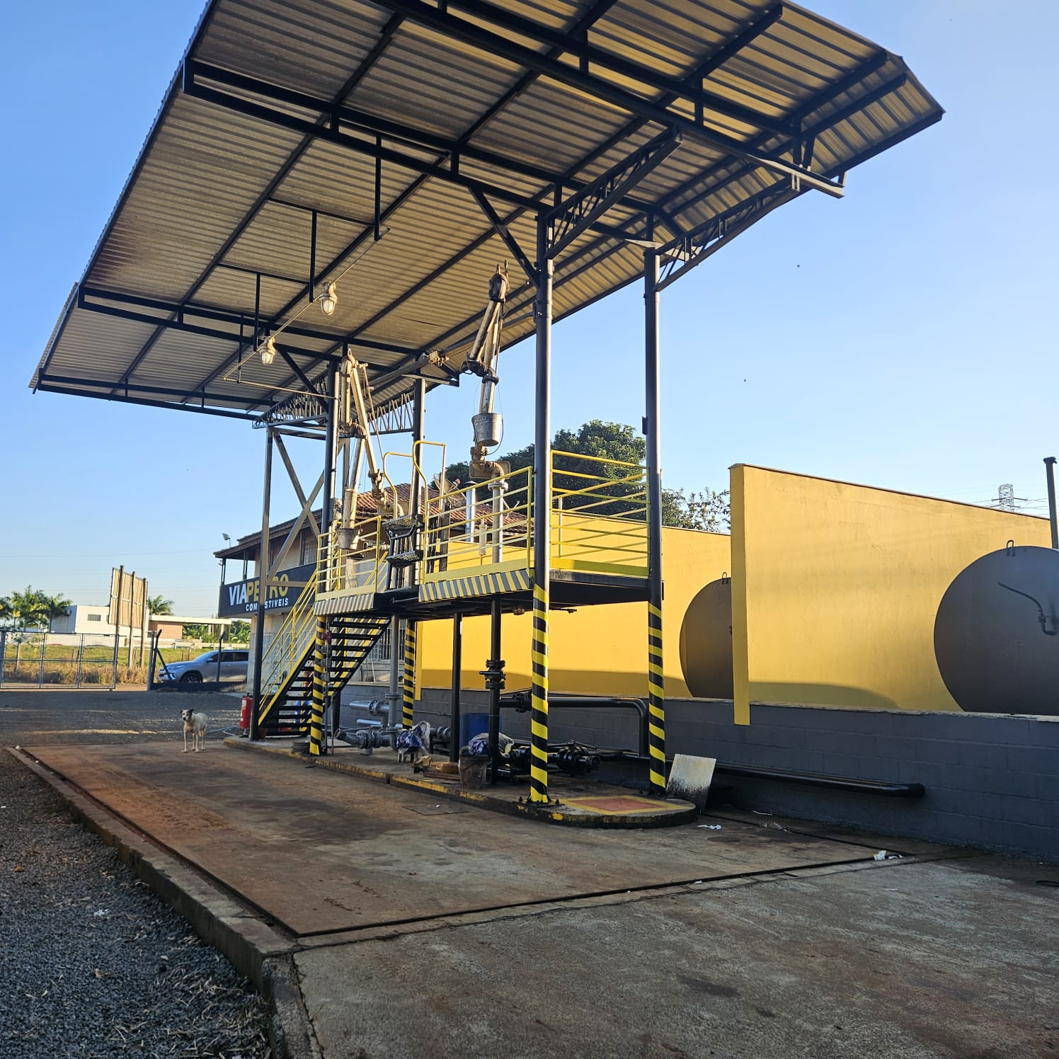 Base de operações Via Petro em Paulínia-SP